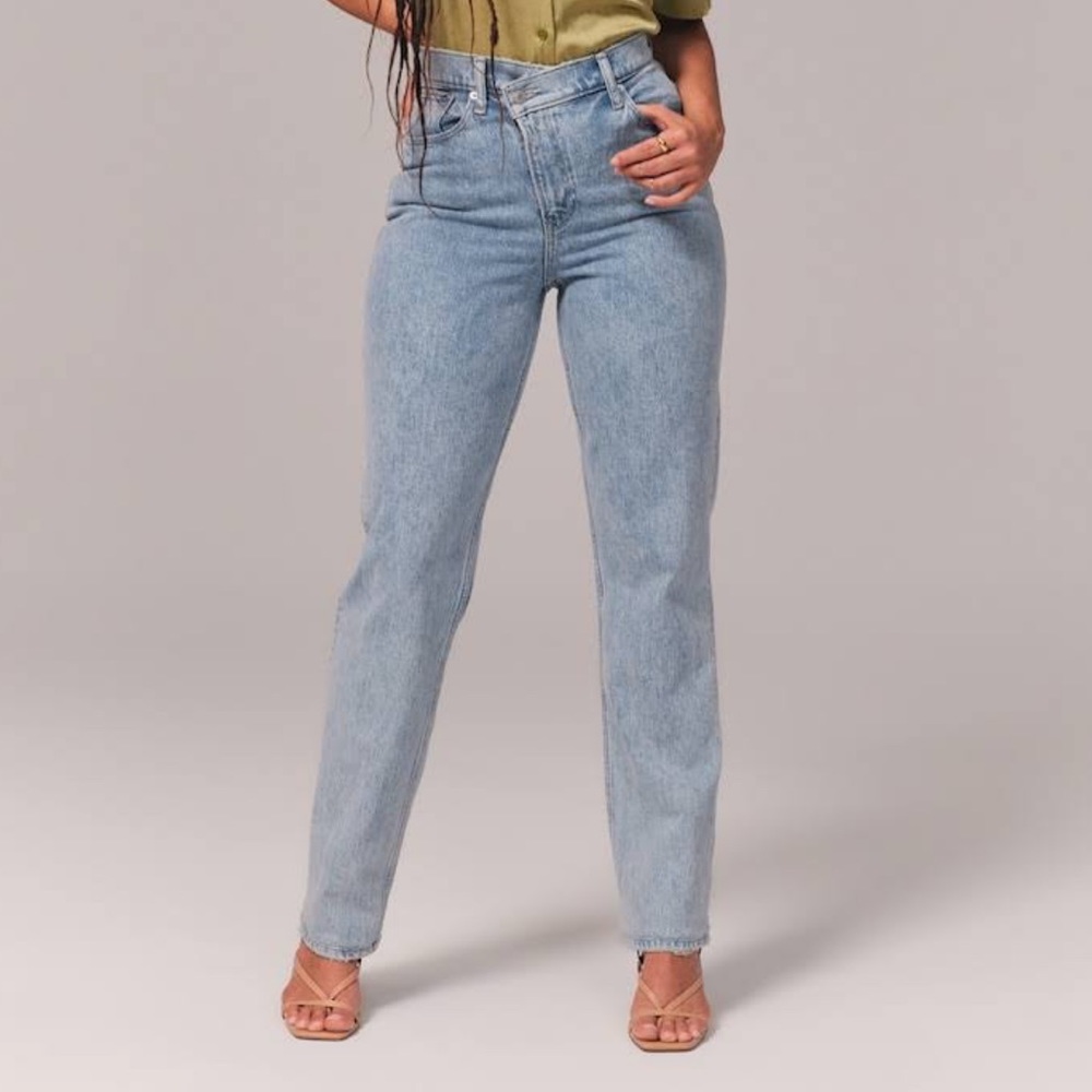 Abercrombie ultra high rise 90s curve love